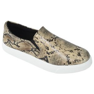 Soda Flat Women Shoes Slip On Loafers Casual Sneakers Memory Foam- Snake Skin